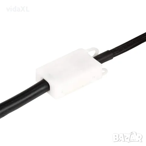 vidaXL Пенделна лампа 25 W черна кръгла 48 см E27, снимка 7 - Лампи за таван - 56146717