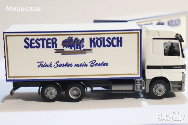 ALBEDO H0 1/87 MERCEDES ACTROS ВЛЕКАЧ КАМИОН МОДЕЛ КОЛИЧКА, снимка 4 - Колекции - 50964419