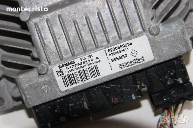 Моторен компютър ECU Renault Megane II (2002-2008г) S122326110 A / S122326110A / 8200659536 SID 301, снимка 2 - Части - 40359053