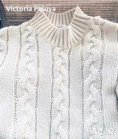 Зимен пуловер унисекс STEFANEL - автентичен италиански шик от чиста нова вълна, снимка 9 - Блузи с дълъг ръкав и пуловери - 53031084