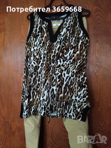 Дамски потник/туника  Jones New York,размер М,леопардови мотиви, снимка 1