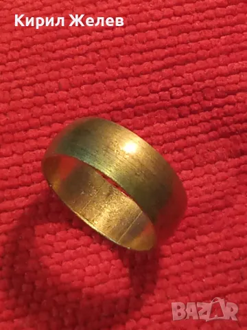 Стар БРОНЗОВ ПРЪСТЕН ХАЛКА РЪЧНА ИЗРАБОТКА КЛАСИЧЕСКИ МОДЕЛ 47469, снимка 7 - Антикварни и старинни предмети - 47110912