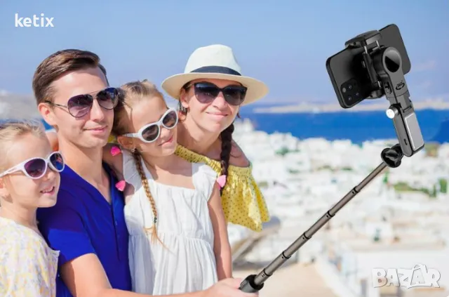 Селфи стик със стабилизатор Gimbal,въртене на 360°, снимка 8 - Селфи стикове, аксесоари - 49557052