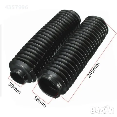 Прахоуловител за мотоциклет 2544, Червен, Син и черен, 2бр в к-т, снимка 4 - Аксесоари и консумативи - 49144454