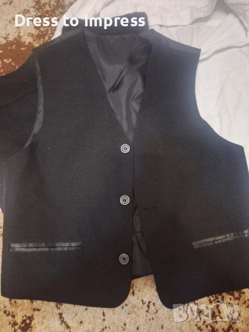 офицален сет бяла риза и панталон 128, снимка 4 - Други - 53762345