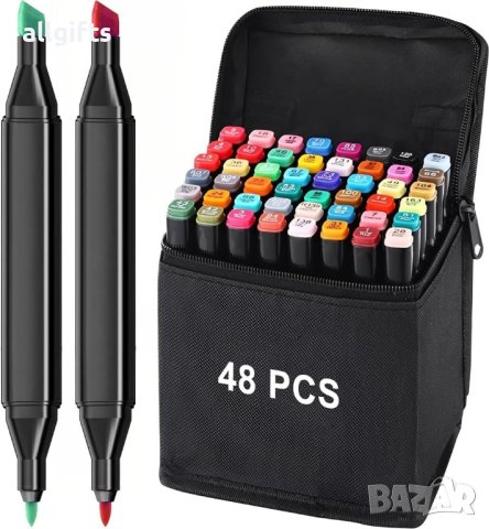 Двувърхи маркери комплект 48 броя на алкохолна основа - Touch, снимка 2 - Рисуване и оцветяване - 44385715