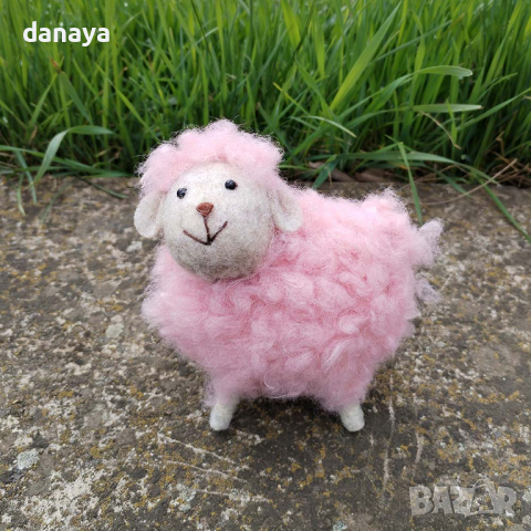 4616 Великденска декорация Пухено агънце, снимка 4 - Декорация за дома - 44835444