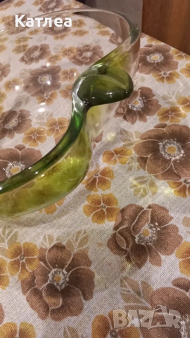 Стъклена купа във формата на ябълка , снимка 4 - Прибори за хранене, готвене и сервиране - 53737727