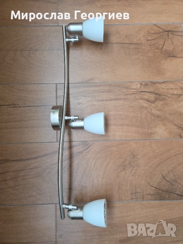 Осветително тяло за таван или стена в комплект с LED крушки Е14, снимка 2 - Лампи за таван - 52540001