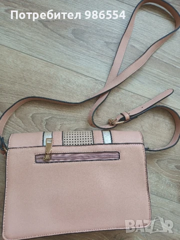 Розова нова дамска чанта , снимка 4 - Чанти - 51148574