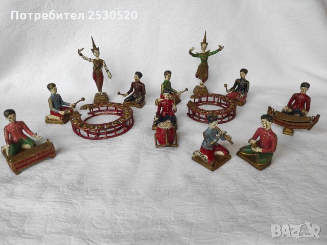 Бронзови рисувани фигури - Тайланд 30-те години