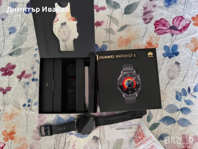 Hyuwei GT5 + Гаранция, снимка 3 - Смарт гривни - 51775404