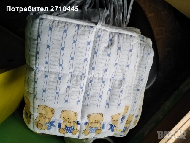 Обиколници, чаршаф и калъвка за детска кошара, снимка 2 - Спално бельо и завивки - 52530728