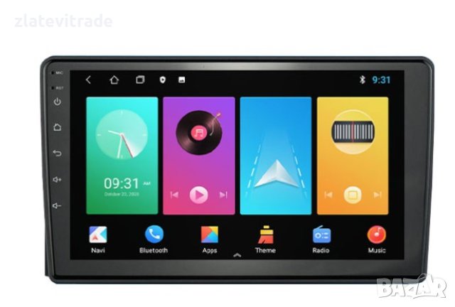FORD TRANSIT / FOCUS / C-MAX / S-MAX/ FUSION / FIESTA / GALAXY / KUGA 9"- АНДРОИД НАВИГАЦИЯ,9543, снимка 2 - Аудиосистеми - 42174376
