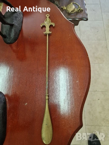 Антикварна голяма английска бронзова обувалка , снимка 7 - Антикварни и старинни предмети - 50792439