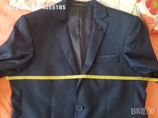 Официален тъмно син мъжки костюм, снимка 14 - Костюми - 51053494