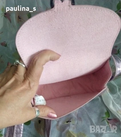 Две различни чанти /Плюшена чанта емотикон "Усмивка"! и розово бижу, снимка 12 - Чанти - 28286157