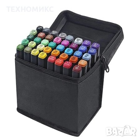 Комплект от маркери с алкохолна основа и калъф за съхранение 48/60/80/120/168 бр, снимка 3 - Други стоки за дома - 40958063