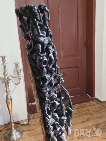 Африканско изкуство- Дървото на живота, снимка 6 - Декорация за дома - 53843555