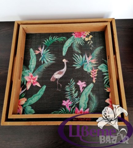 Декоративен поднос с декорация, снимка 3 - Други - 41807354