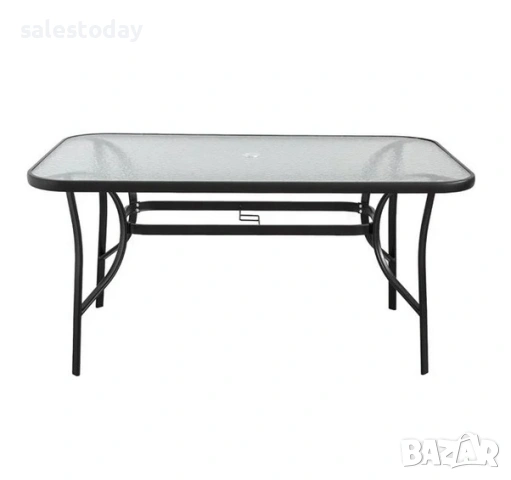 Метална маса за градина, тераса, 150x90x70 см, снимка 2 - Градински мебели, декорация  - 53532685