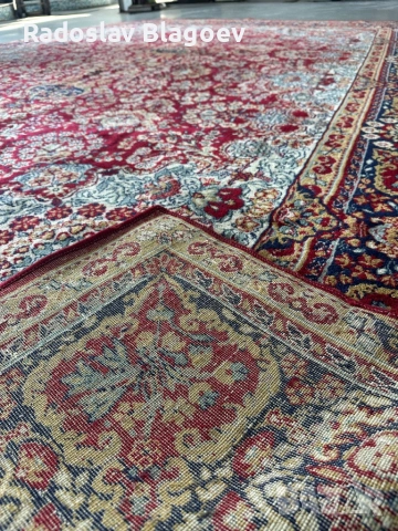 Персийски килим 388х288 см - 100% вълна, снимка 4 - Килими - 53744825
