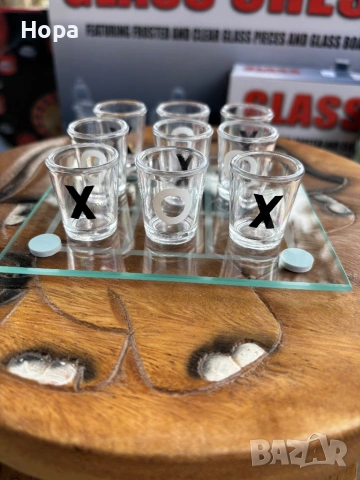 Морски шах с шотове от стъкло, снимка 3 - Шах и табла - 53844241