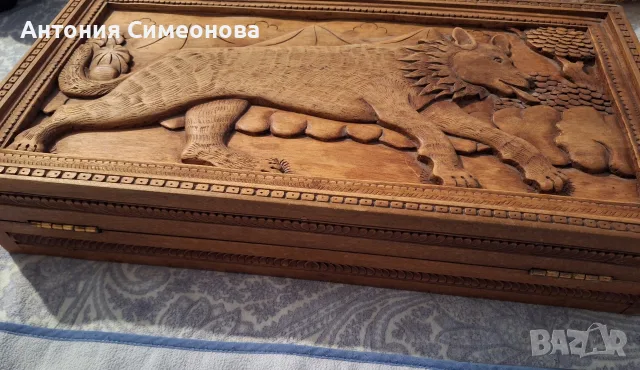 Шах и табла дърворезба, снимка 4 - Колекции - 56403451