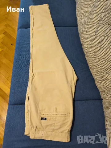 мъжки Chino панталон  slim fit в бежов цввт, снимка 2 - Панталони - 48082028