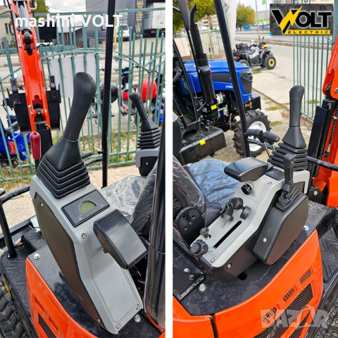 Мини багер NT-E20, 2 тона, с чупеща стрела и навес, снимка 6 - Индустриална техника - 52130227