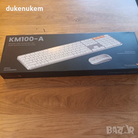 Безжичен комплект клавиатура и мишка за Mac – AZERTY, Bluetooth, снимка 12 - Клавиатури и мишки - 53382101