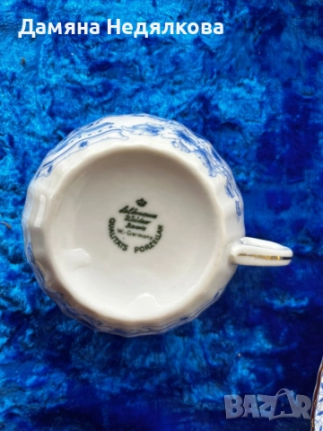 красив синьо-бял сервиз за чай/кафе, снимка 9 - Сервизи - 52106238