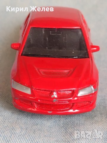 Метална количка MITSUBISHI LANCER EVOLUTION MADE IN CHINA за КОЛЕКЦИЯ ДЕКОРАЦИЯ 37536, снимка 2 - Колекции - 40685621