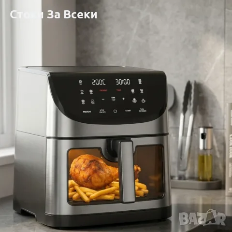 Фритюрник с горещ въздух 8L 1800W с 11 програми, снимка 5 - Фритюрници - 56295364