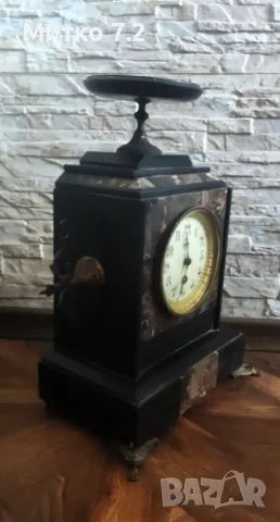 Френски каминен часовник, снимка 5 - Антикварни и старинни предмети - 48462179