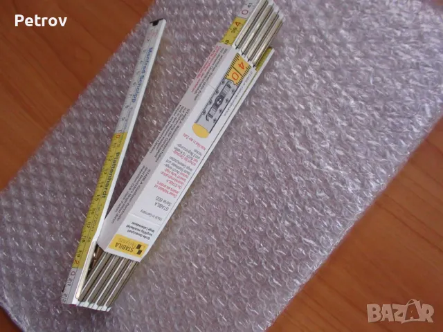 Метър 2 m - STABILA - Made in Germany -  ЧИСТО НОВИ ПРОФЕСИОНАЛНИ , СУПЕР КАЧЕСТВЕННИ Дървени Метри , снимка 7 - Клещи - 39934354