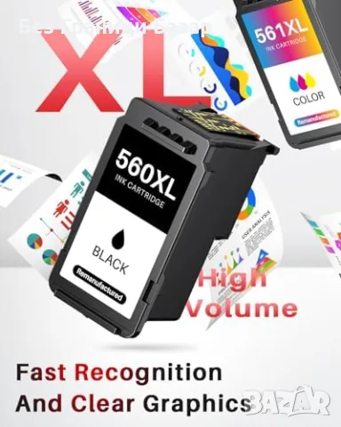 Нови Canon 560 561 XL съвместими мастилени касети PG-560XL CL-561XL принтер тонер печат мастило, снимка 4 - Консумативи за принтери - 55941710
