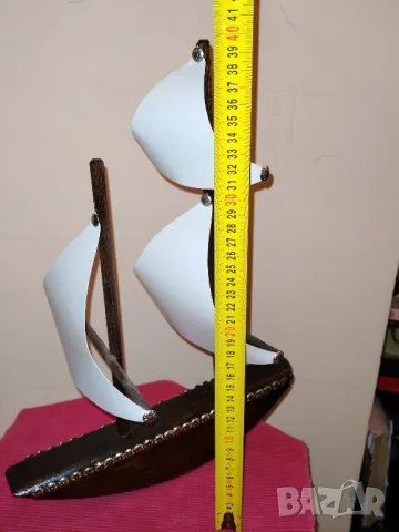 Макет дървен платноход, лодка. , снимка 7 - Декорация за дома - 50026418