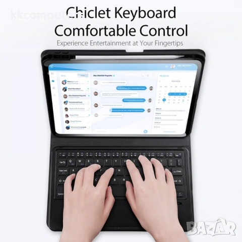DUX DUCIS кожен калъф с Bluetooth клавиатура и тъчпад за iPad Pro 11 2024, снимка 3 - Калъфи, кейсове - 53166321