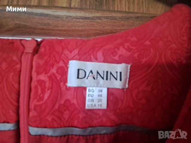 Червена рокля Danini, снимка 4 - Рокли - 41632418