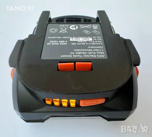 AEG L1415R - Акумулаторна литиево-йонна батерия 14.4V 1.5Ah с индикатор, снимка 4 - Други инструменти - 48092645