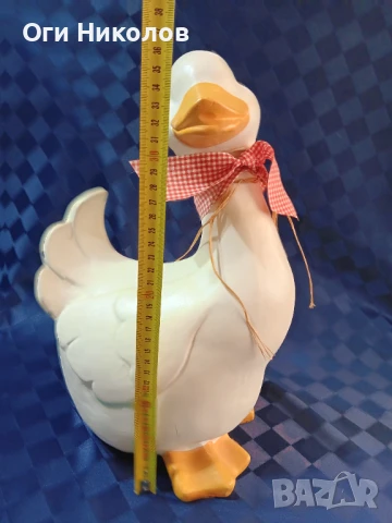 Голям порцеланов гъсок , снимка 2 - Антикварни и старинни предмети - 50919330