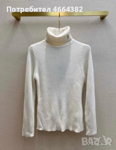 Поло YSL в черно и бяло, снимка 4 - Блузи с дълъг ръкав и пуловери - 52587666