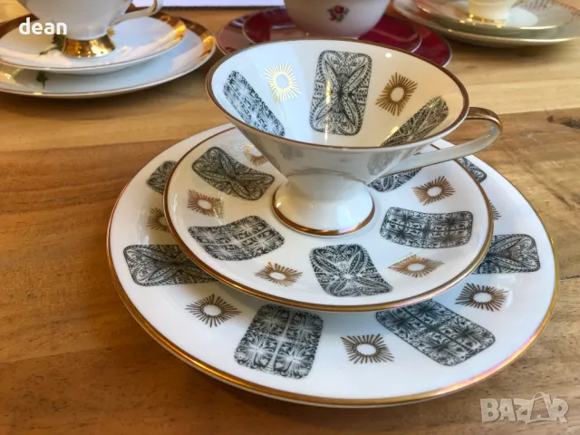 Троен сет от Баварски чаши за кафе, снимка 7 - Чаши - 49784473