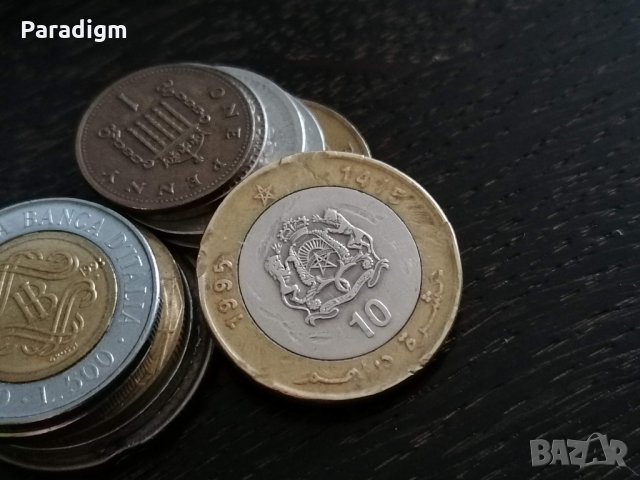 Монета - Мароко - 10 дирхама | 1995г.