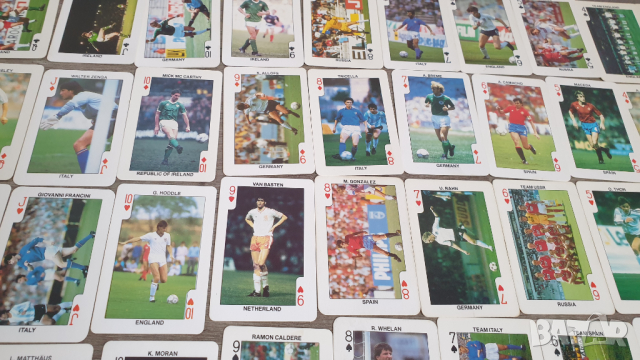 Колекция карти за игра с футболисти евро'88 пълен комплект, снимка 8 - Колекции - 44808796
