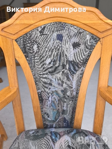 Комплект от 6 трапезни стола с подлакътници , снимка 11 - Столове - 53088231