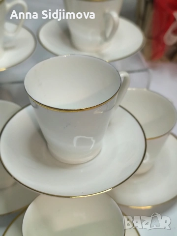 Руски порцелан ЛФЗ сервиз за кафе , снимка 6 - Сервизи - 53040083
