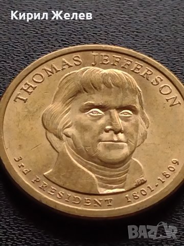 Възпоменателна монета 1 долар THOMAS JEFFERSON 3 президент на САЩ (1801-1809) за КОЛЕКЦИЯ 38039, снимка 4 - Нумизматика и бонистика - 40765336