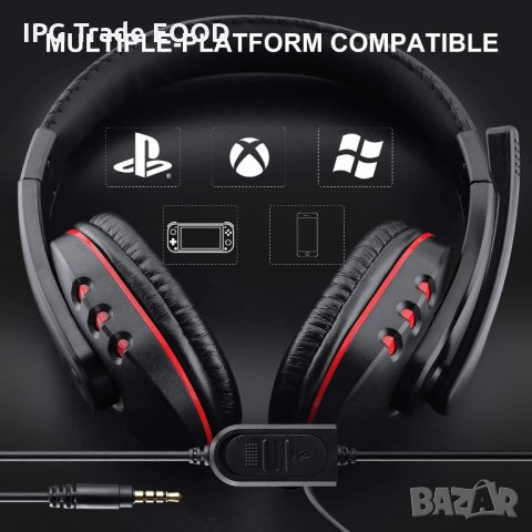 ПРОМО! Геймърски слушалки за PS4 Xbox One, компютри, лаптопи, таблети, снимка 2 - Слушалки и портативни колонки - 34605041